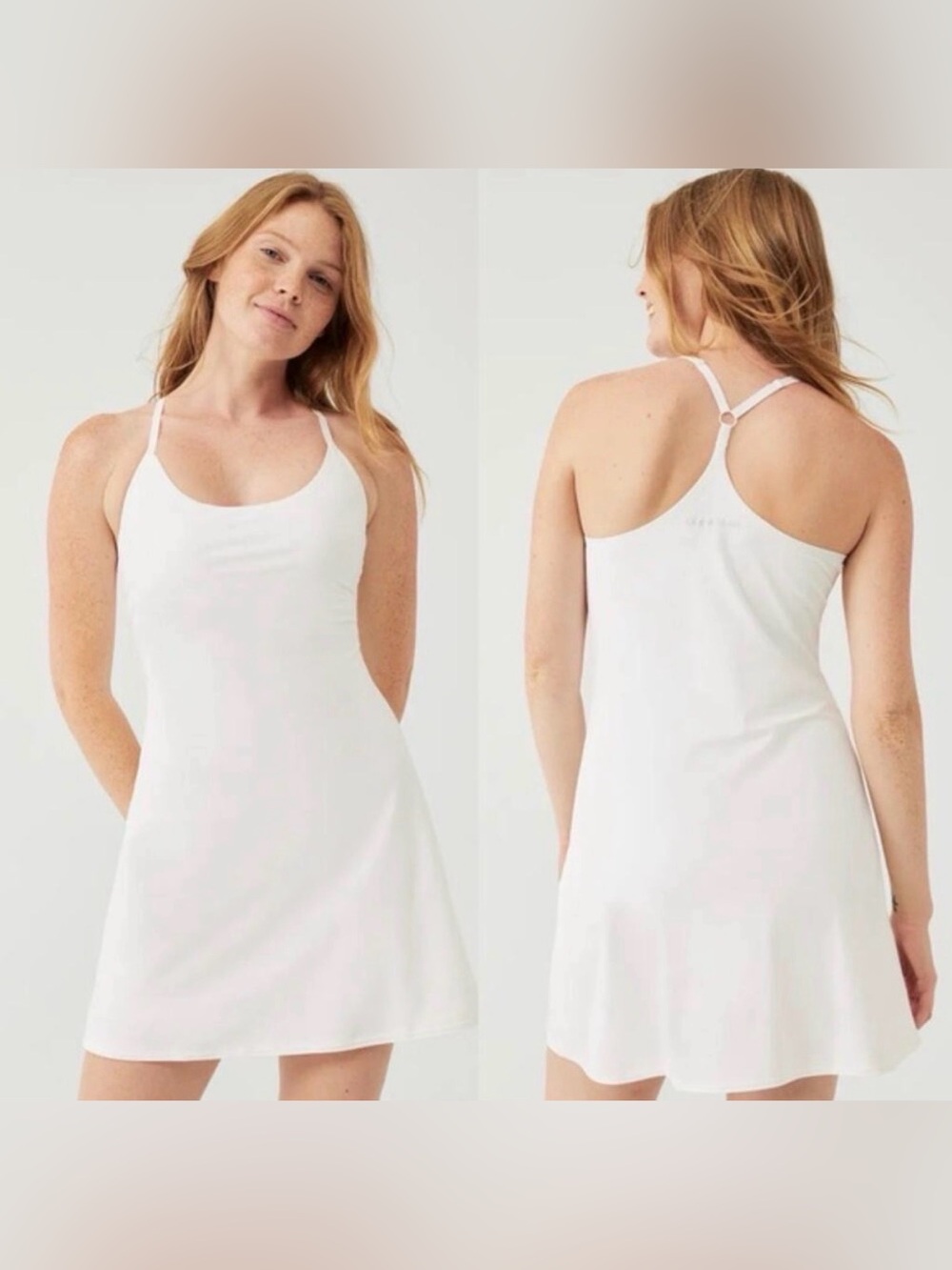 Outdoor voices- White athletic dress, shorts built in
